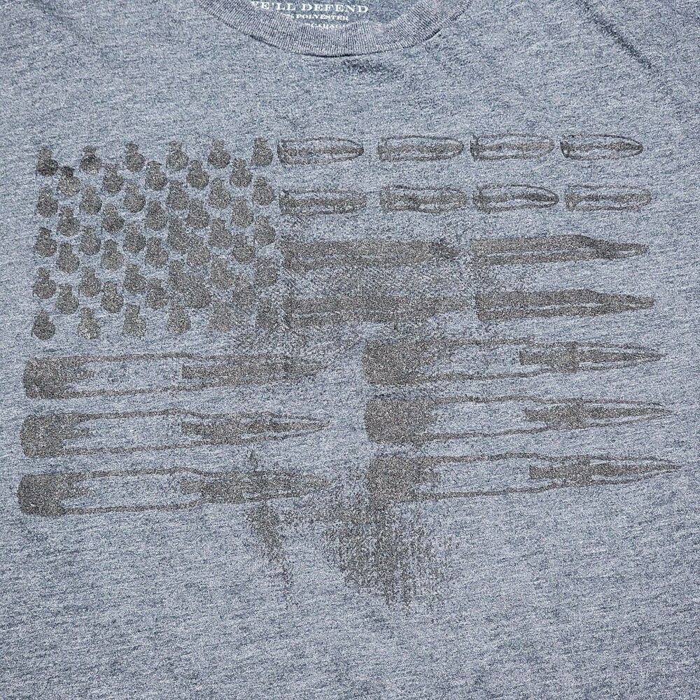 Grunt Style Graphic SS Dark Blue Tee Ammo American Flag - Size XXL